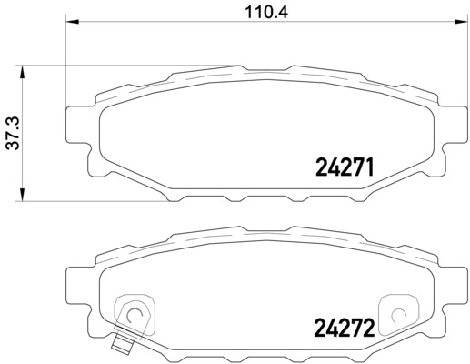 A.B.S. P 78 020 BREMBO Bremsbelagsatz, Scheibenbremse